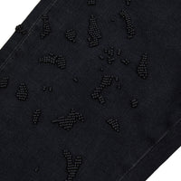 Beaded Embroidery Denim | Black