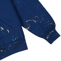 Sequin Splatter Paint Hoodie | Blue