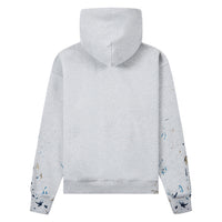 Embroidered Paint Hoodie | Grey