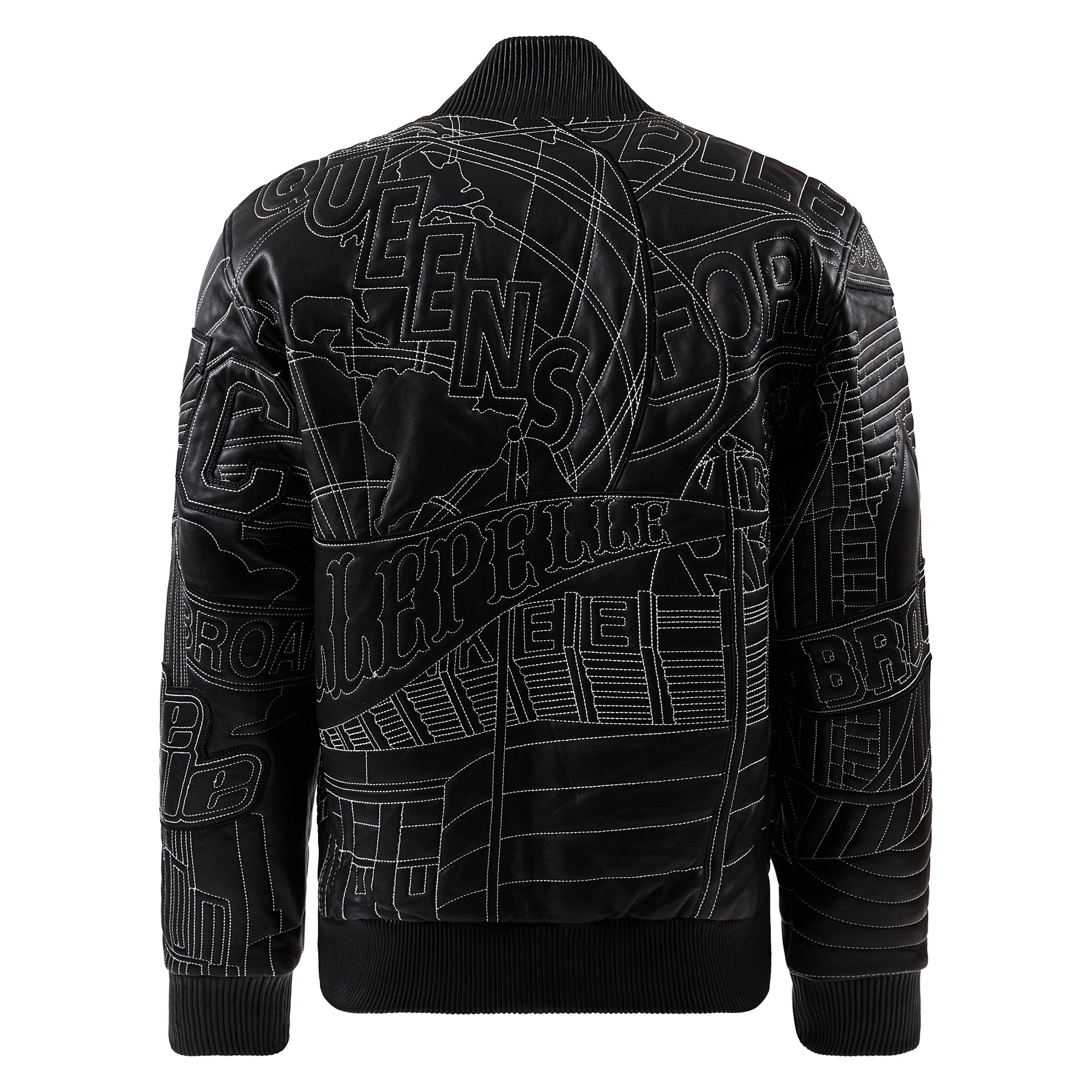 NYC Boro Quilted Jacket | Black/White – Capsule NYC
