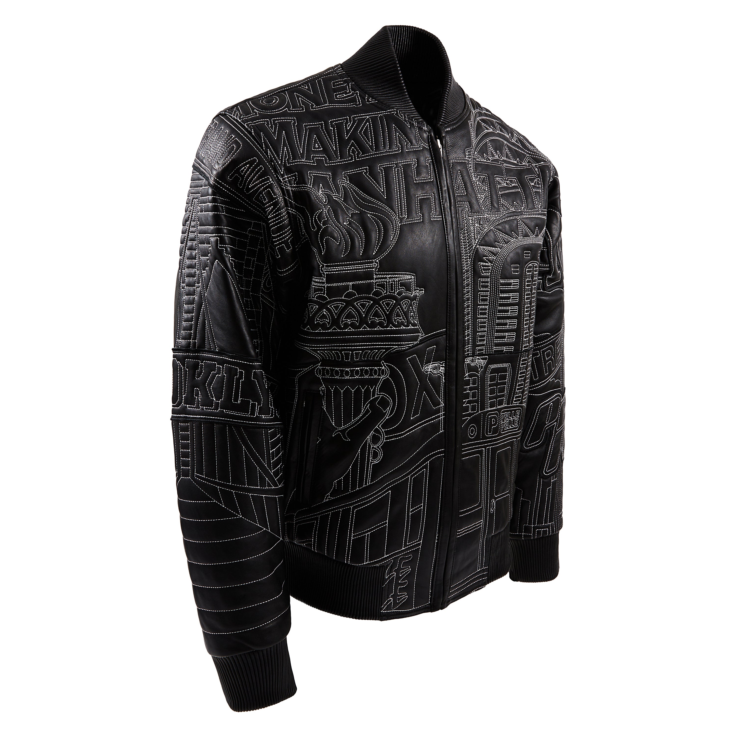 NYC Boro Quilted Jacket | Black/White – Capsule NYC