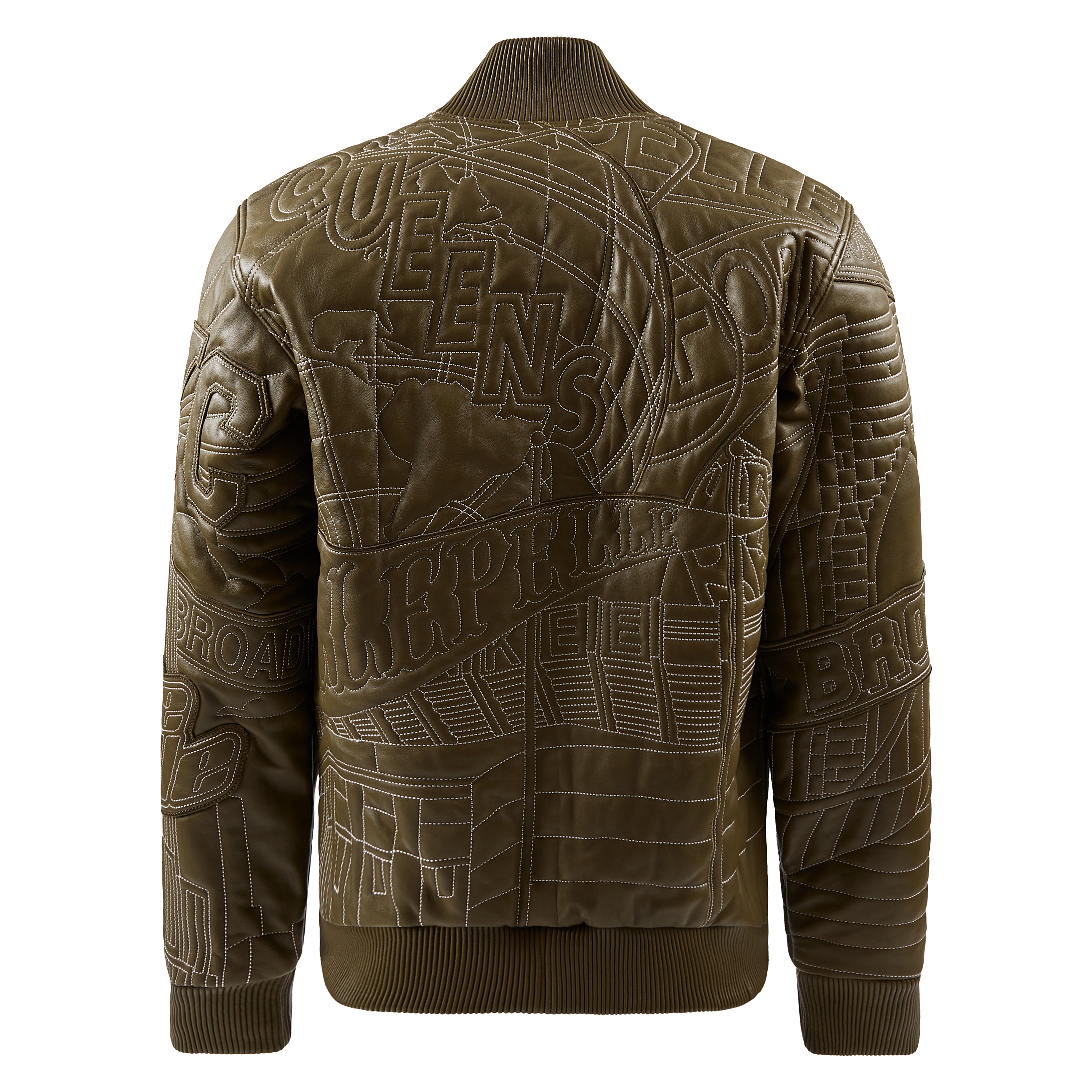 NYC Boro Quilted Jacket | Olive/Ivory – Capsule NYC
