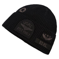 Tonal Patch Watch Beanie | Black