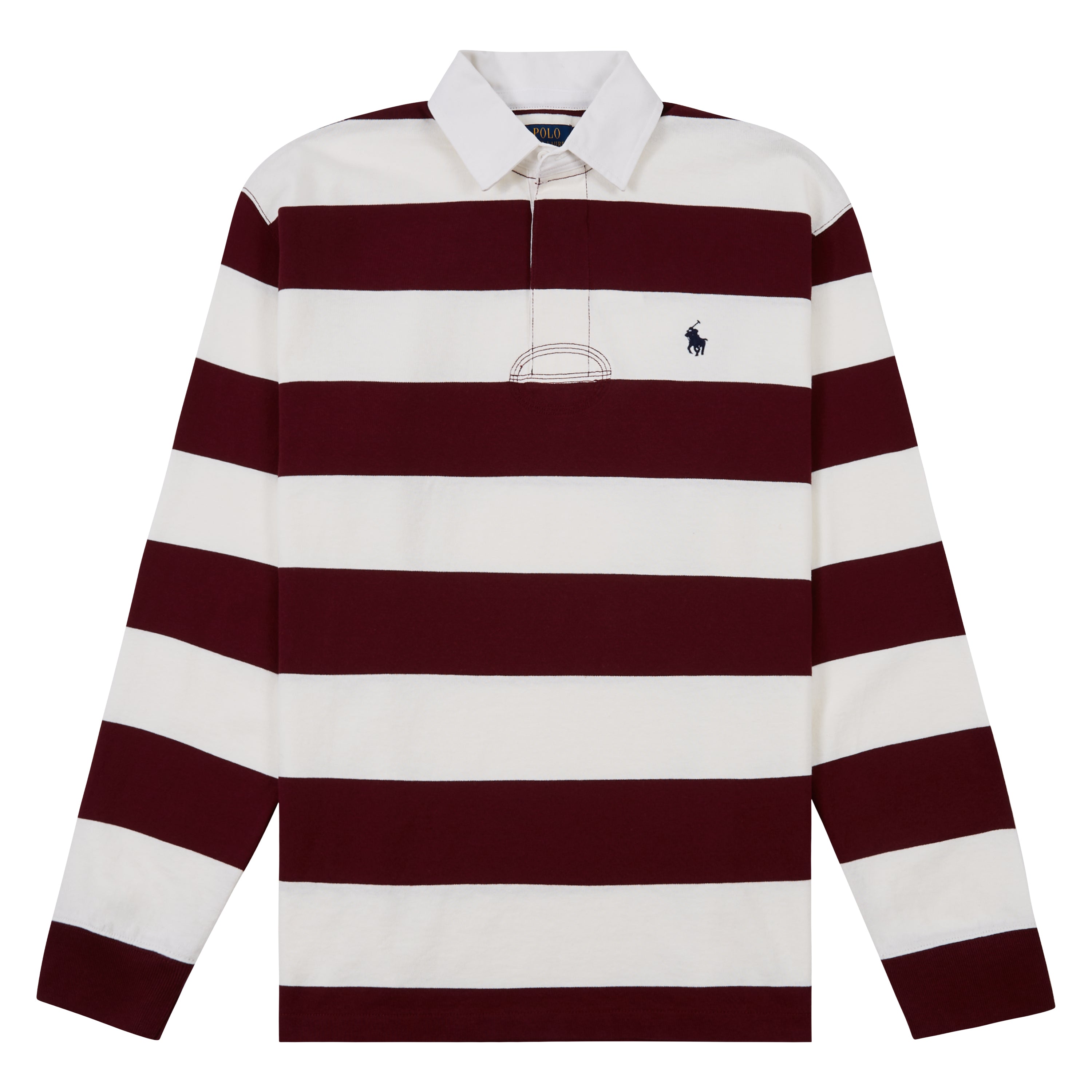 Iconic Rugby Shirt | Classic Wine/Trophy Cream – Capsule NYC