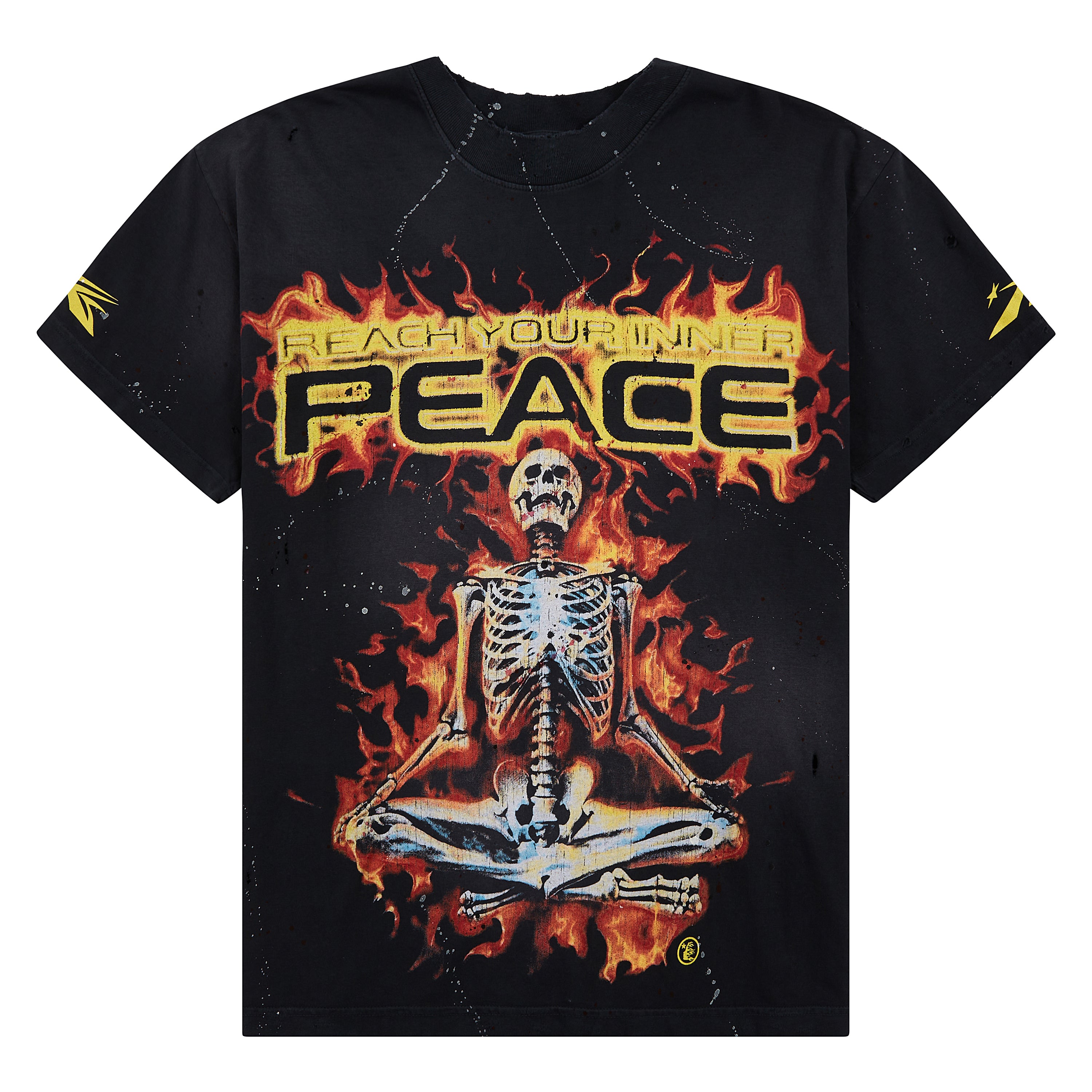 Inner Peace Skeleton Tee | Black – Capsule NYC