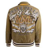 Stars and Striped Jacket | Olive/Black/Silver Metallic