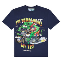 The Kiss Tee | Navy/White