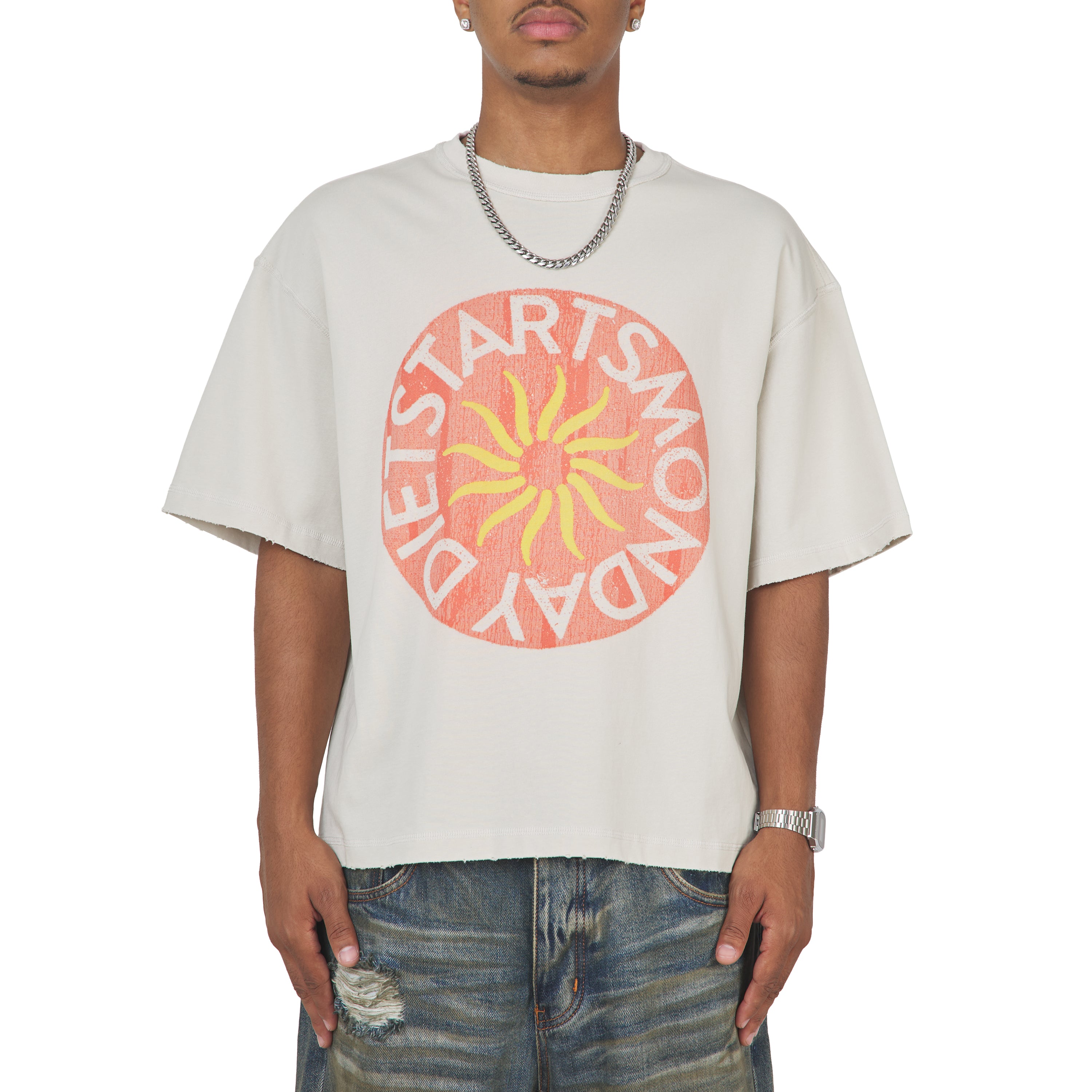 Sol Tee | Antique White/Washed Red – Capsule NYC