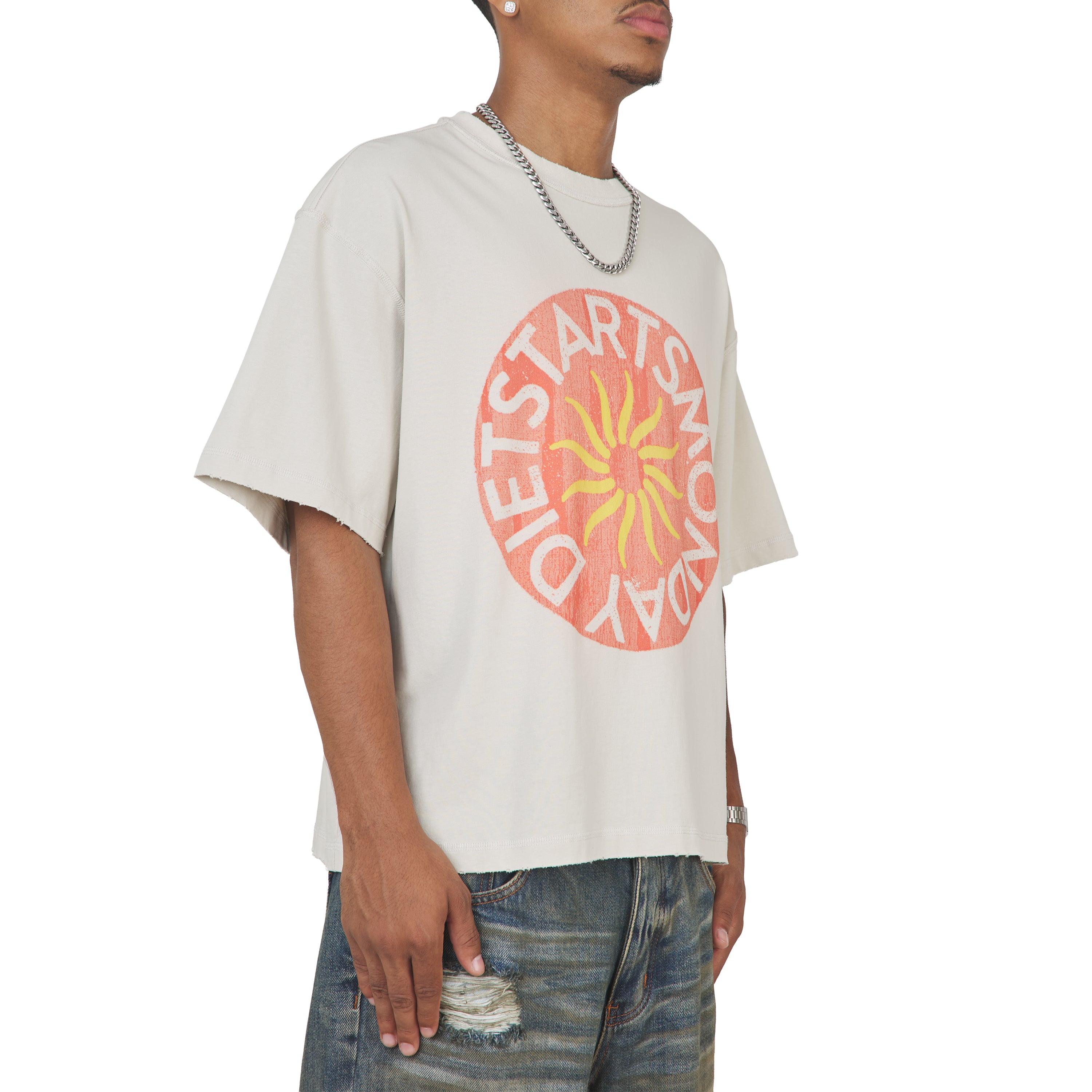 Sol Tee | Antique White/Washed Red – Capsule NYC