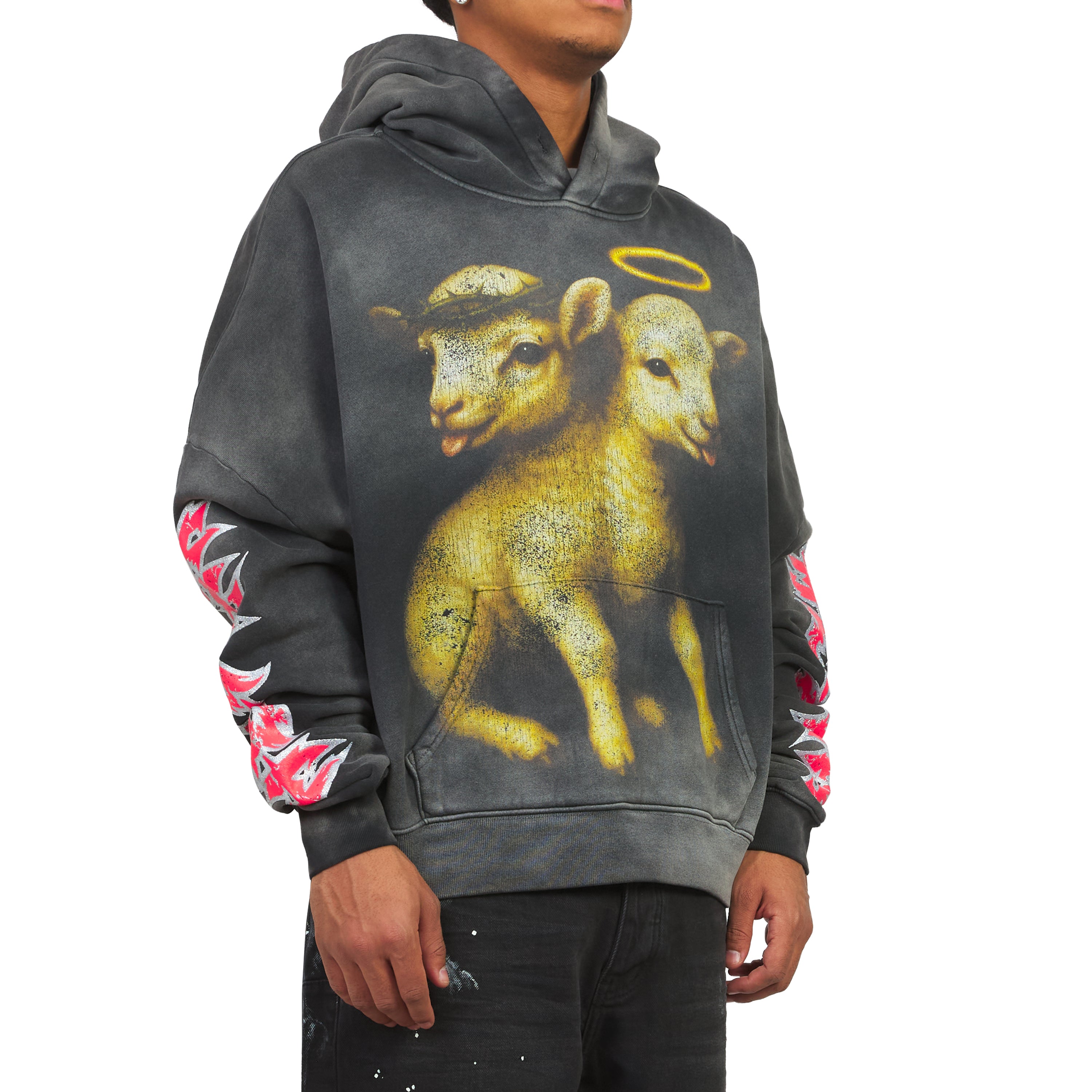t*t様 アンティック-珈琲店-×HELLCATPUNKS コラボプルパーカー Lamb Hoodie – Capsule NYC