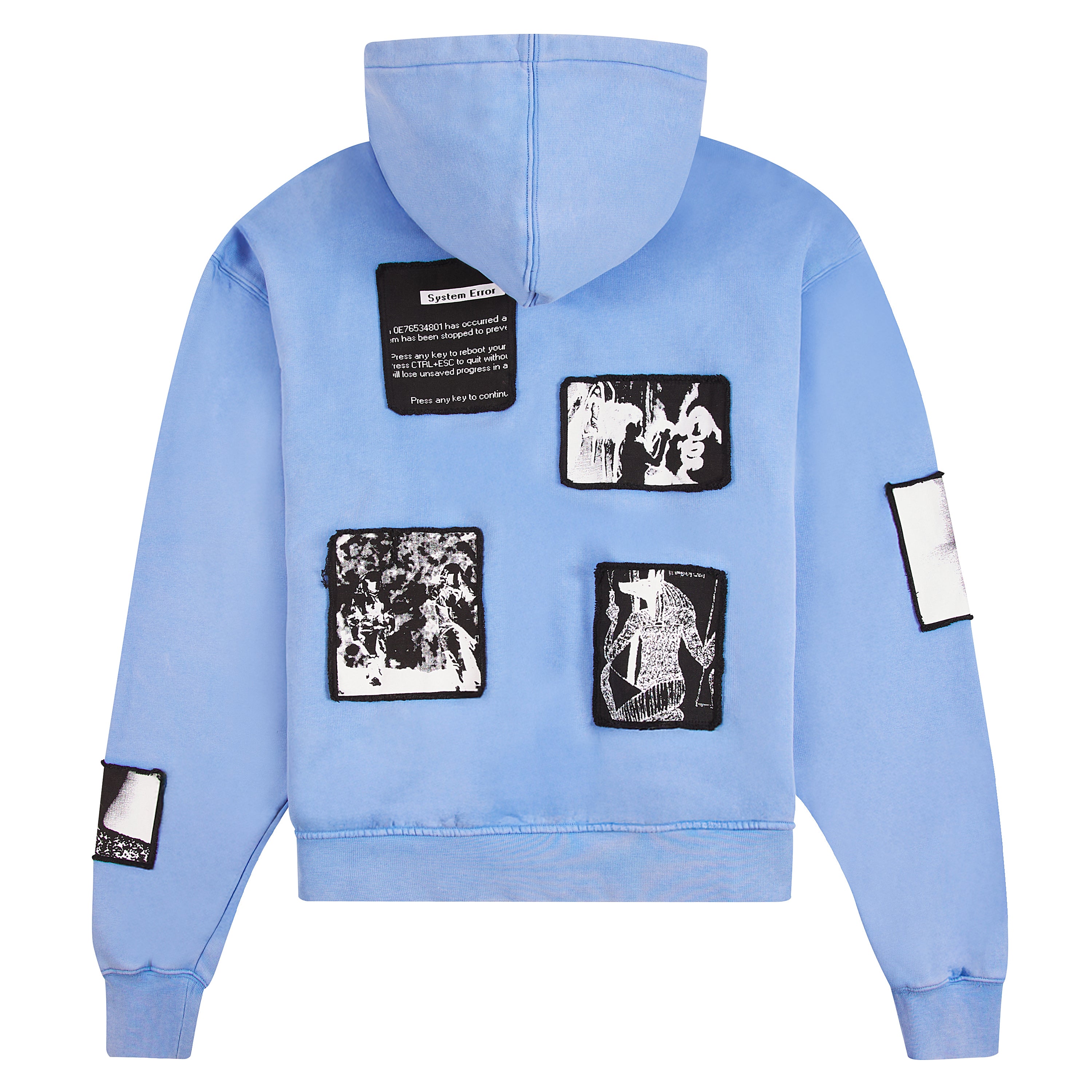 Zev Digital Patch Hoodie | Blue – Capsule NYC