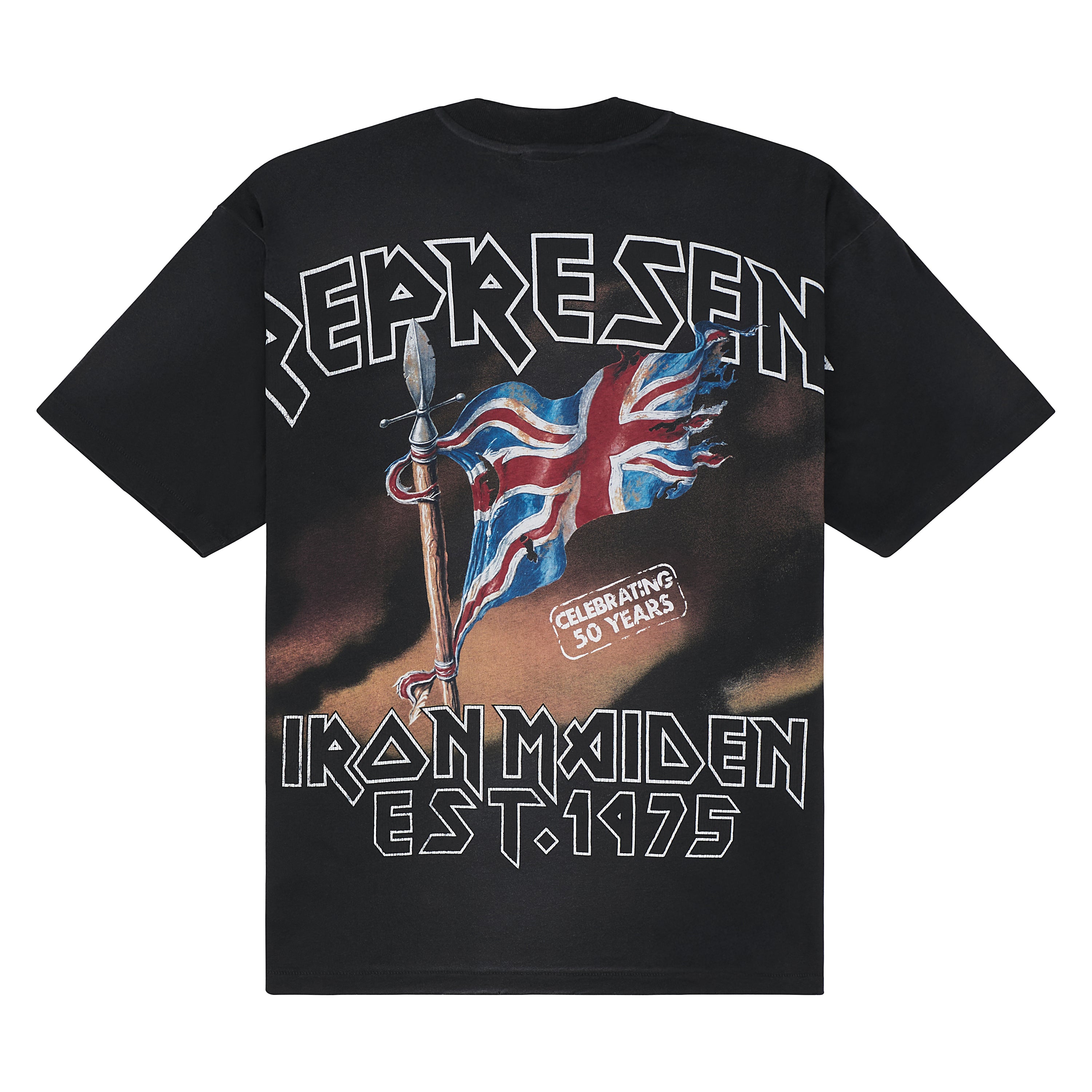 Iron Maiden Steed Tee | Stained Black – Capsule NYC