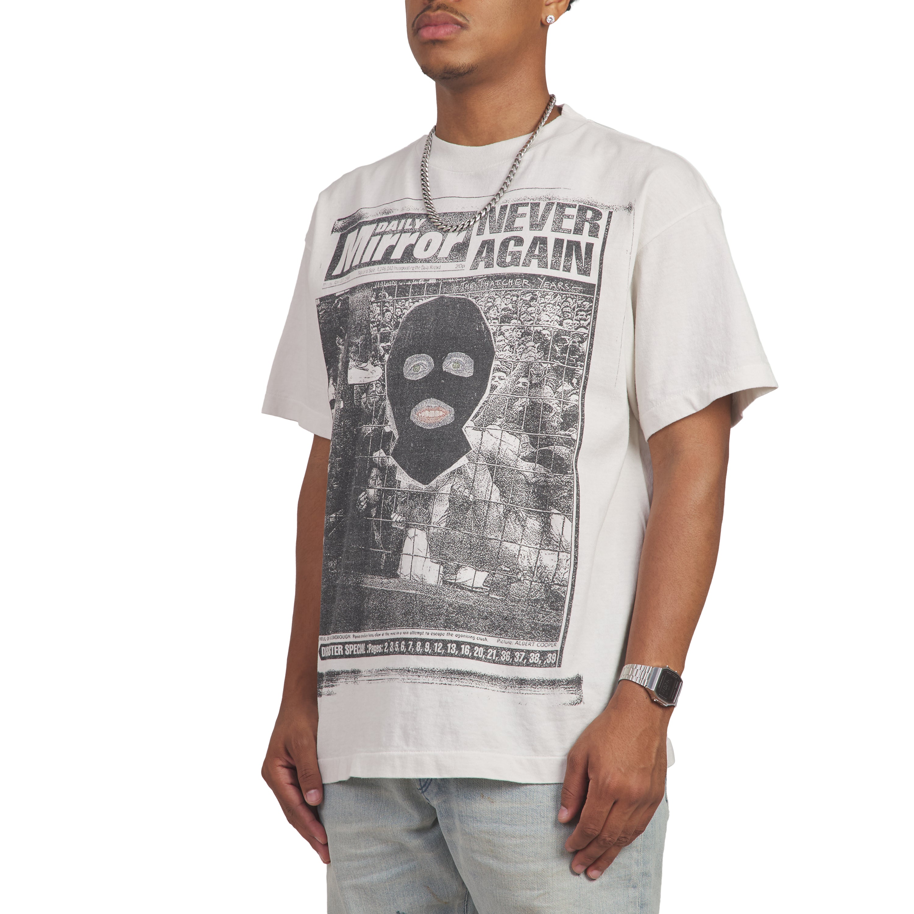 Mask Tee | White – Capsule NYC