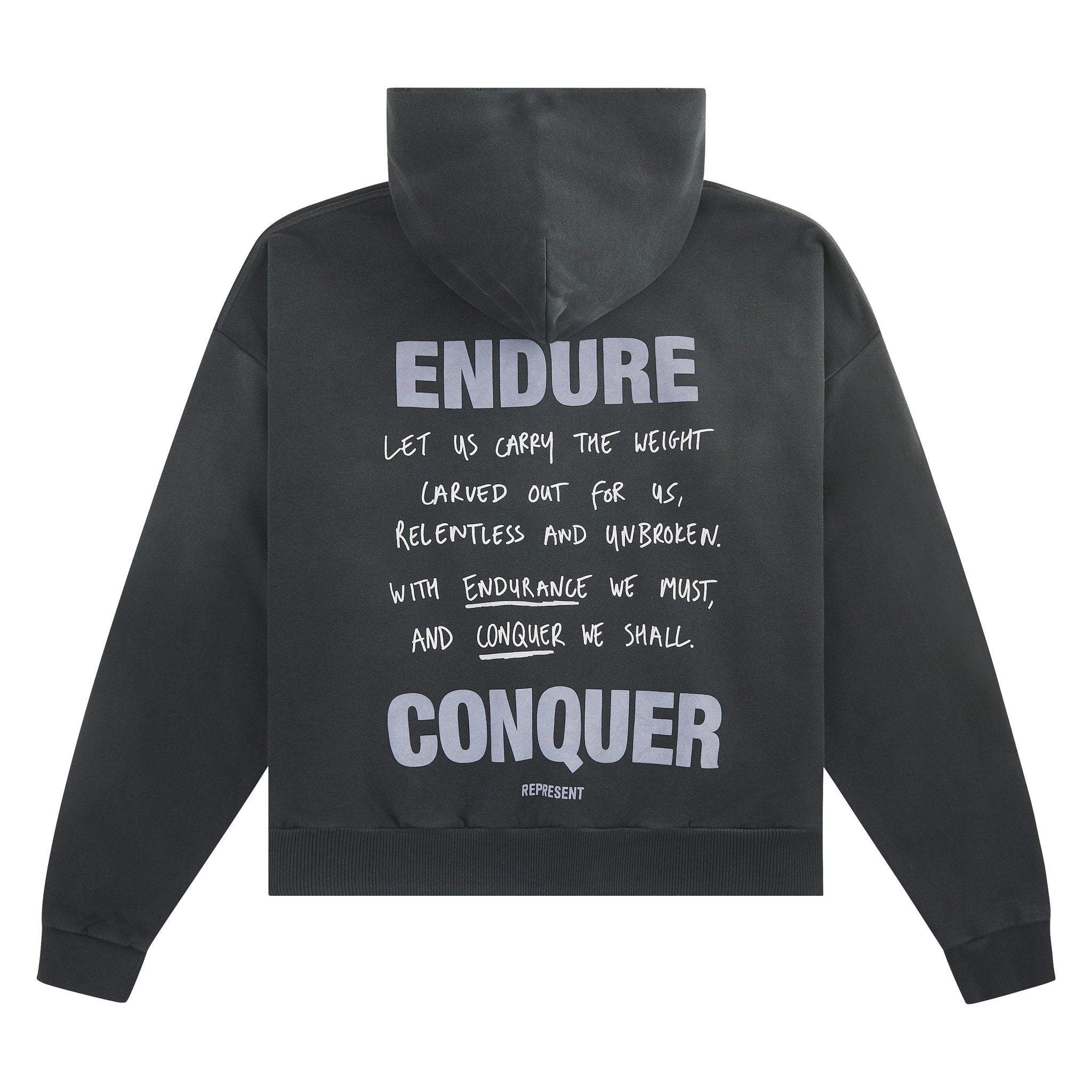 Atlas Hoodie | Stained Black – Capsule NYC