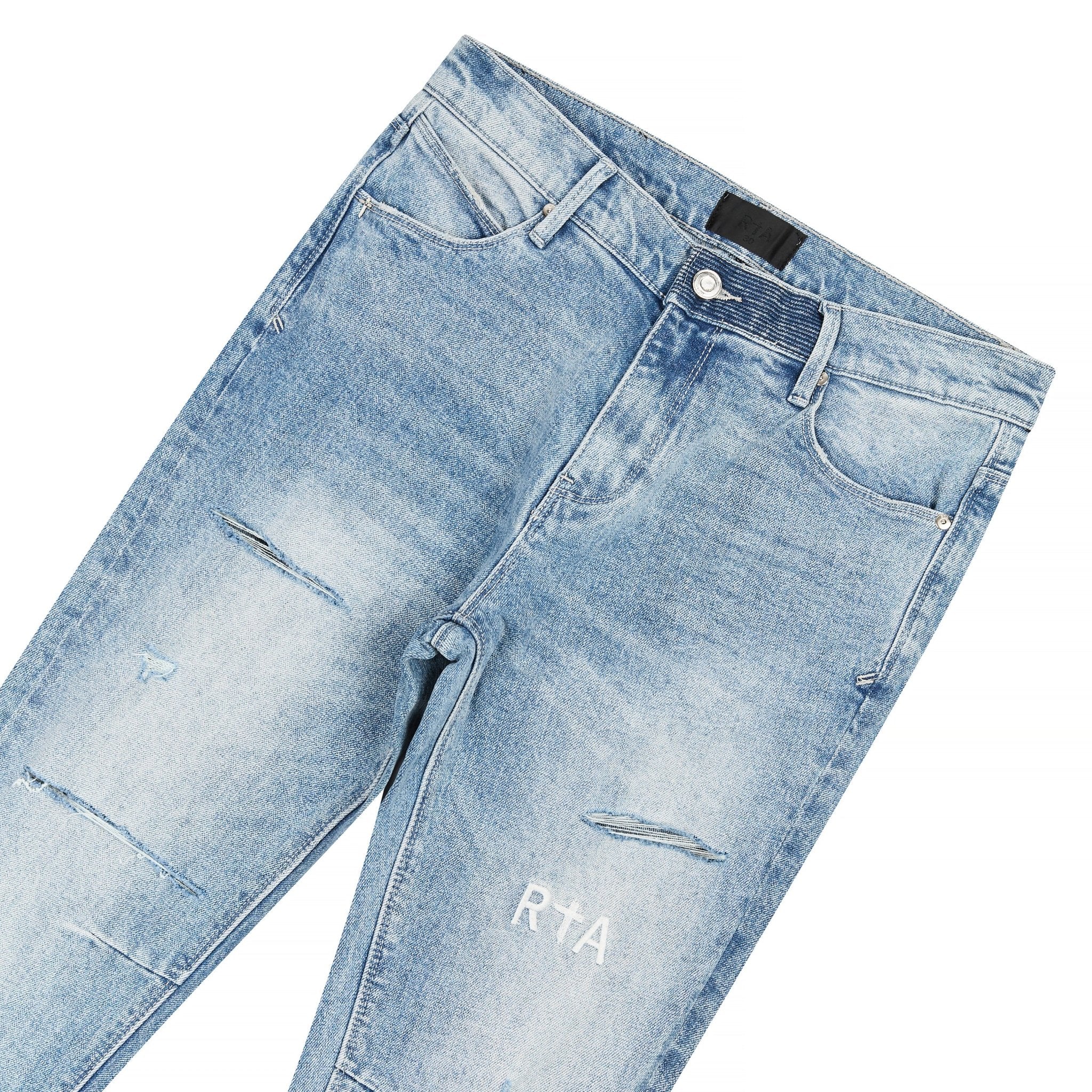 Rta jeans ripped fashion blue women size 28 DR