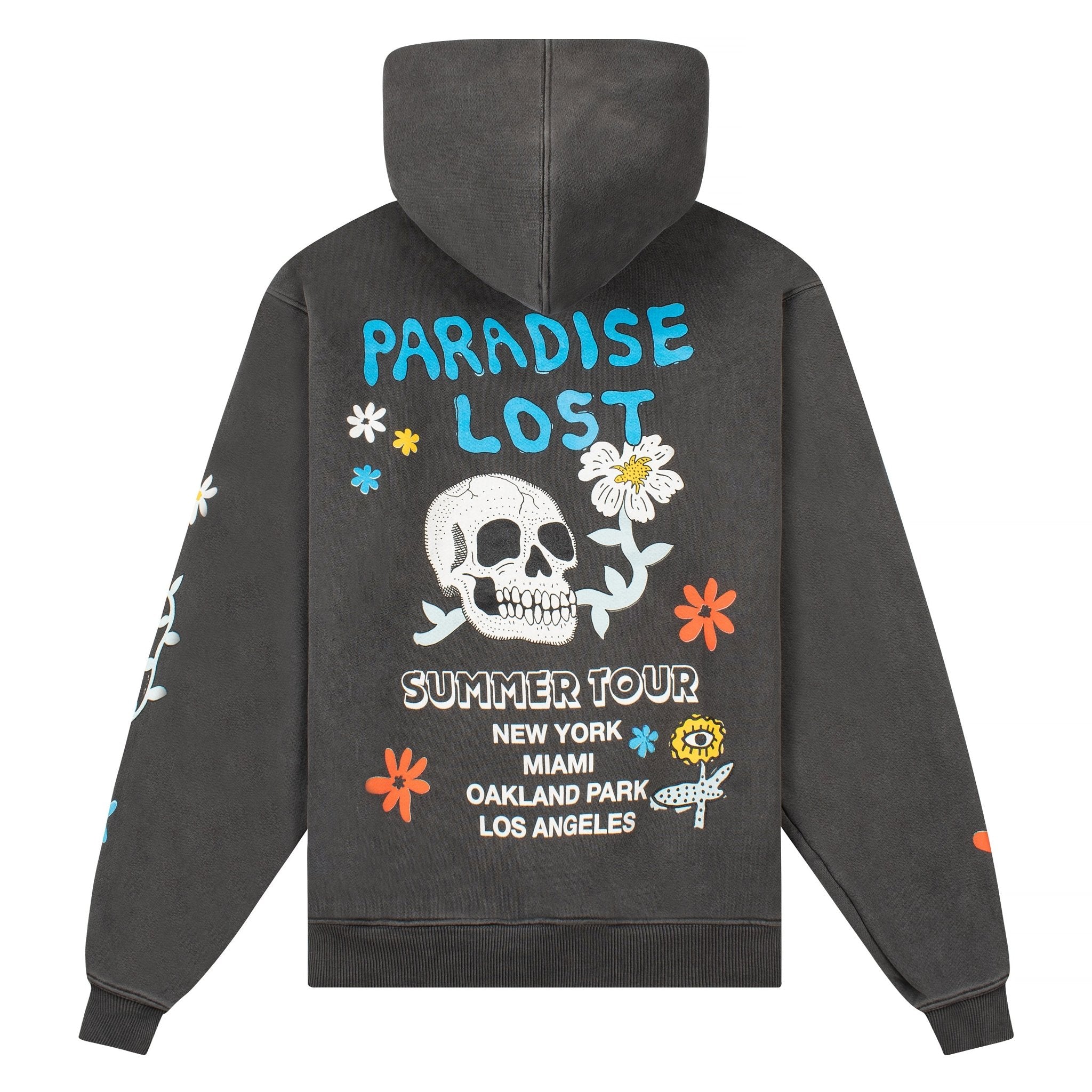 Floral Skull Hoodie | Jet Black – Capsule NYC