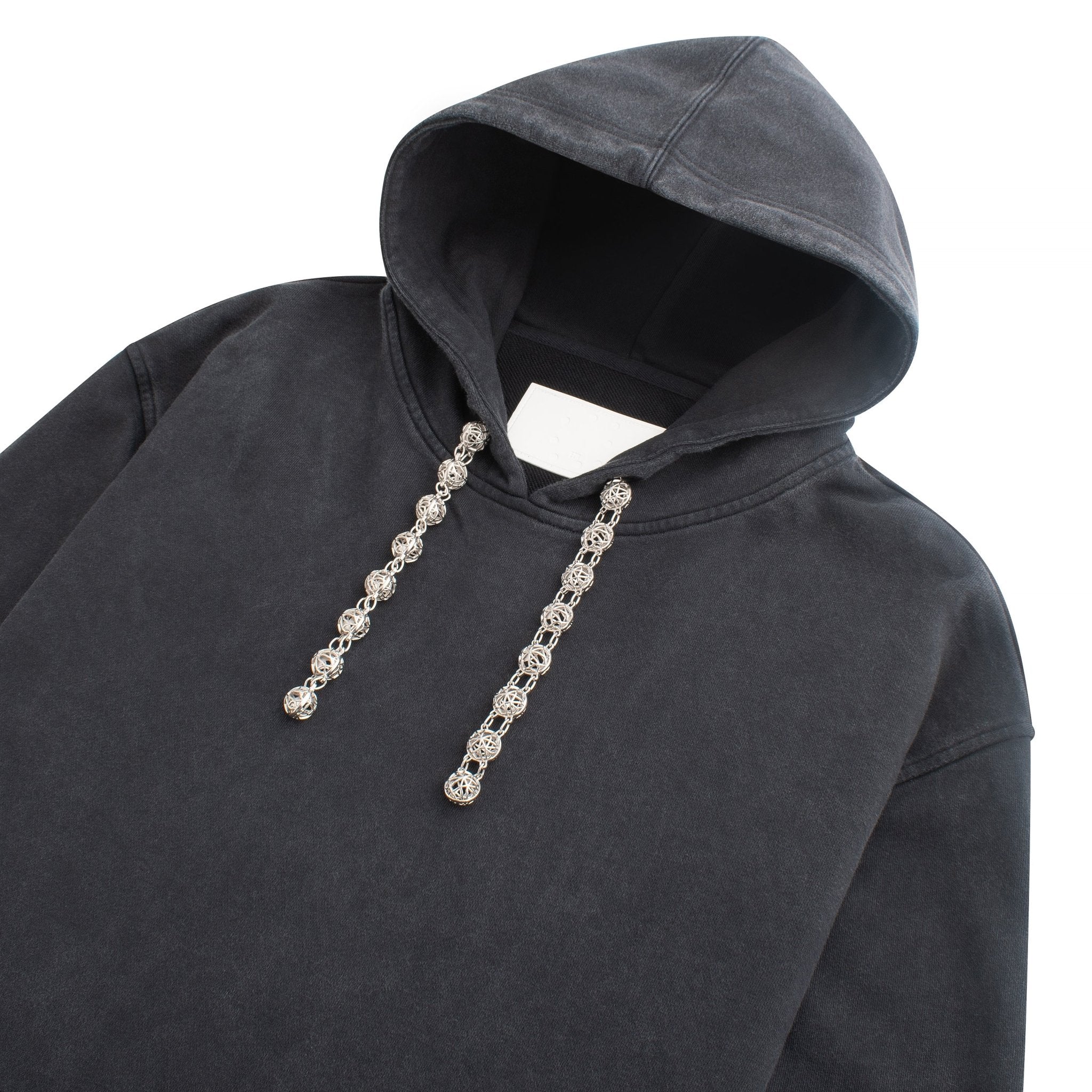 Hoodie with chain drawstring online