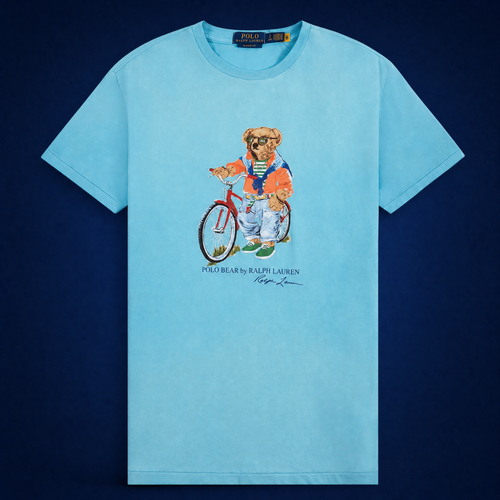 Summer Bear Tee | Perfect Turquoise