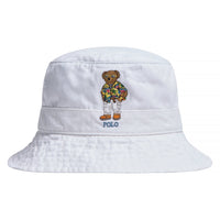 Safari Bear Bucket Hat | White - Capsule NYC