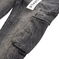 Tinted Worn Flared Cargo Denim - Capsule NYC
