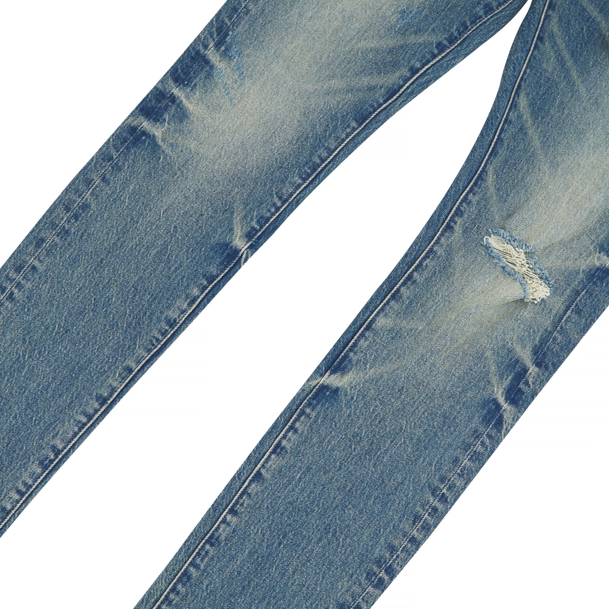 Vintage Knee Blowout Denim | Mid Indigo – Capsule NYC