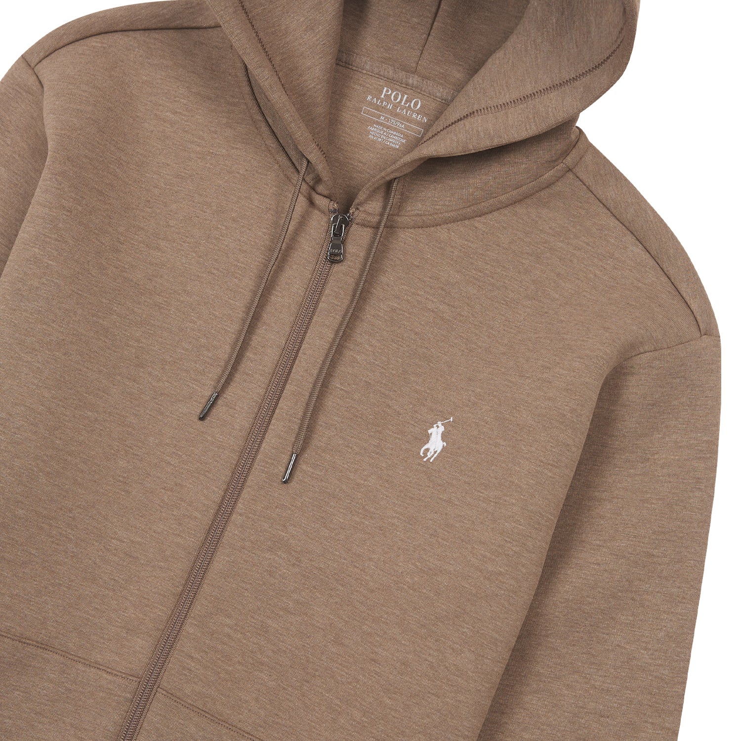 Double-Knit Full Zip Hoodie | Brown – Capsule NYC