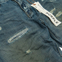 Indigo Vintage Distress Crop Denim - Capsule NYC