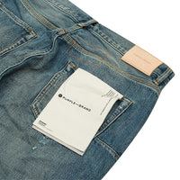 Indigo Vintage Distress Crop Denim - Capsule NYC