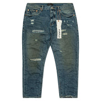 Indigo Vintage Distress Crop Denim - Capsule NYC