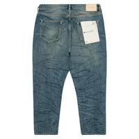 Indigo Vintage Distress Crop Denim - Capsule NYC