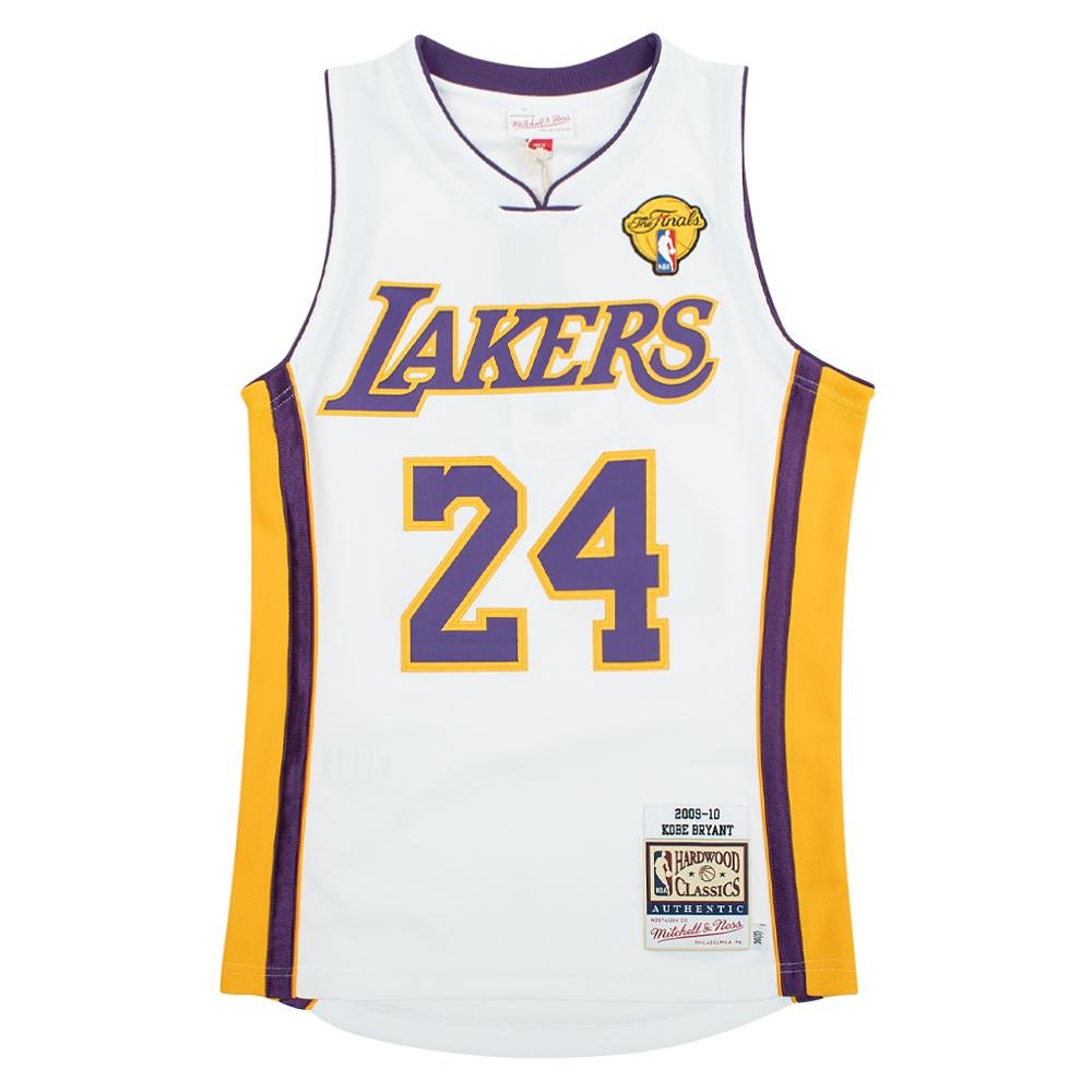100% Authentic Kobe Bryant Mitchell Ness 08 2009 Finals Lakers Jersey Size  48 XL