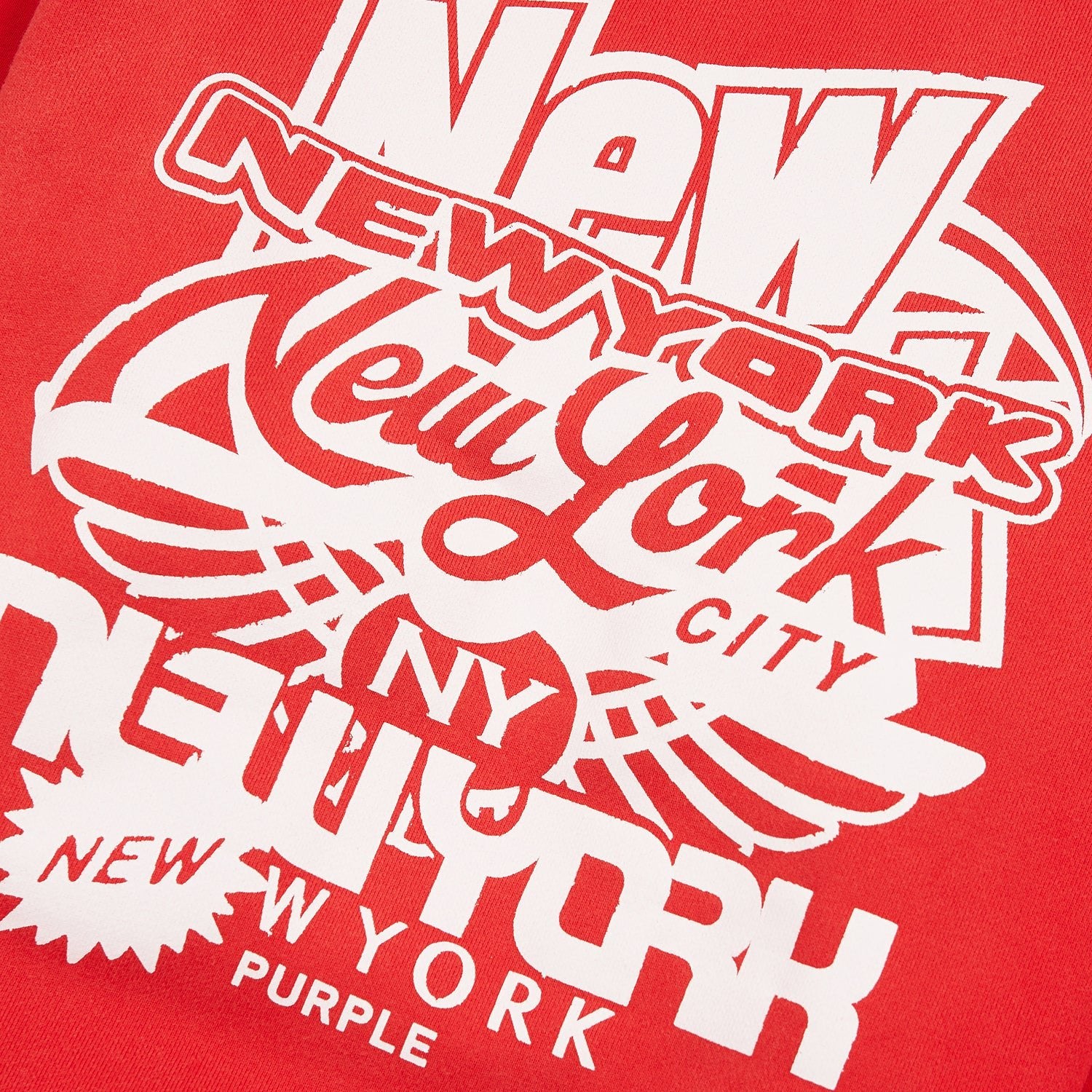 NYC Relaxed Hoodie - Red