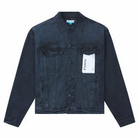 Purple X Blue Sky Denim Jacket | Orange - Capsule NYC