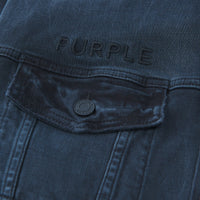 Purple X Blue Sky Denim Jacket | Orange - Capsule NYC