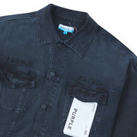 Purple X Blue Sky Denim Jacket | Orange - Capsule NYC