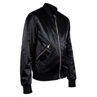 Ragnar Satin Bomber Jacket | Black - Capsule NYC