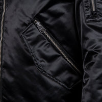 Ragnar Satin Bomber Jacket | Black - Capsule NYC