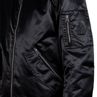 Ragnar Satin Bomber Jacket | Black - Capsule NYC