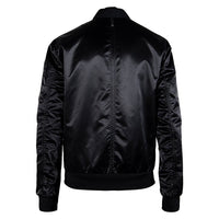 Ragnar Satin Bomber Jacket | Black - Capsule NYC