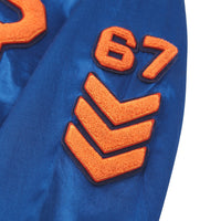 Satin Letterman Jacket | Blue Yacht - Capsule NYC