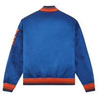 Satin Letterman Jacket | Blue Yacht - Capsule NYC