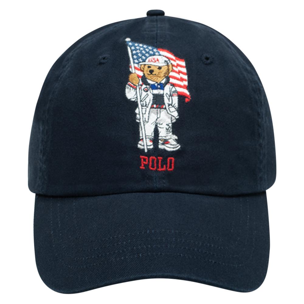 Team USA Polo Bear Chino Ball Cap | Navy – Capsule NYC