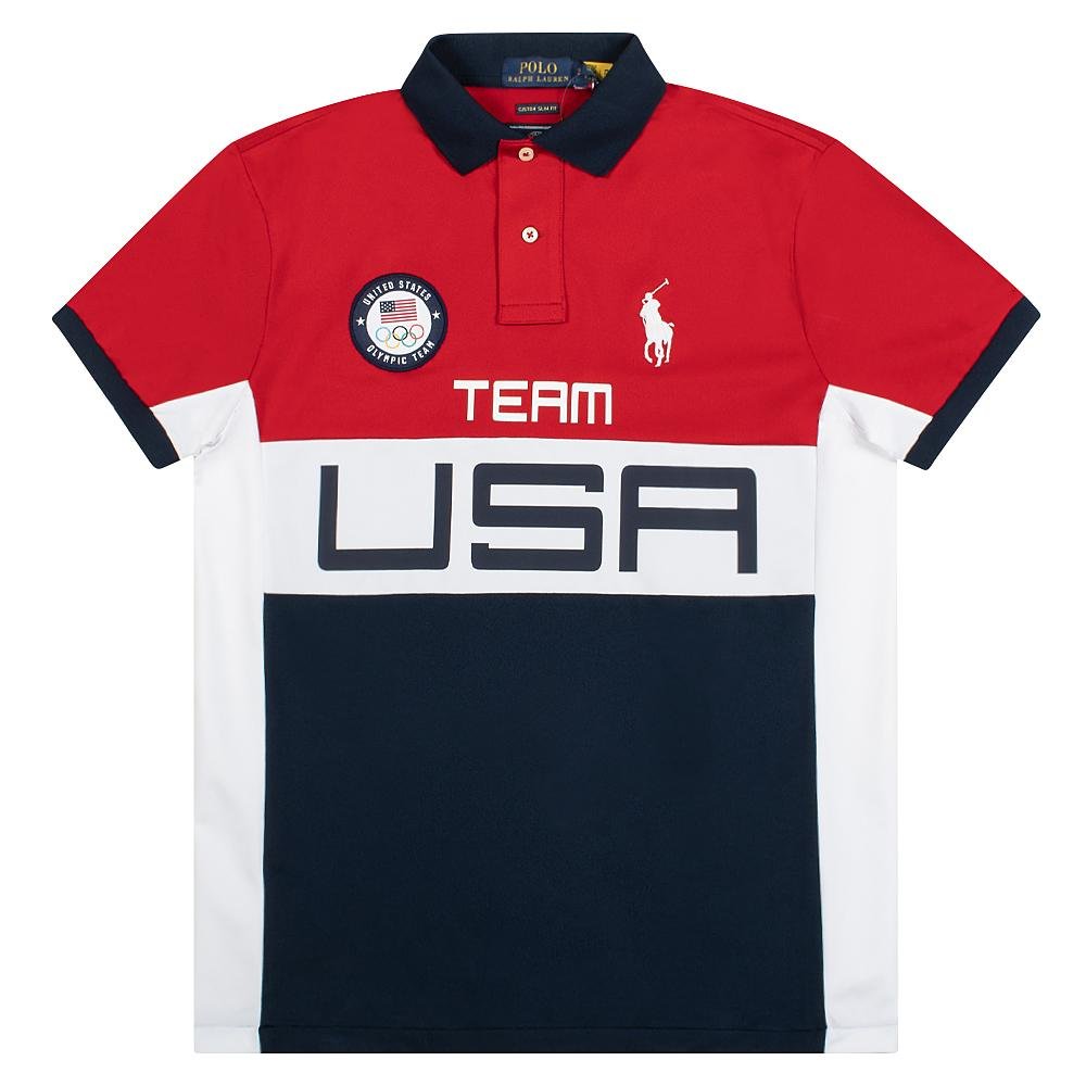 Continental nuance Recept Team USA Stretch Mesh Polo Shirt | Red – Capsule NYC