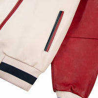 World Famous Soda Club Jacket | Ivory/Cabernet/Navy - Capsule NYC
