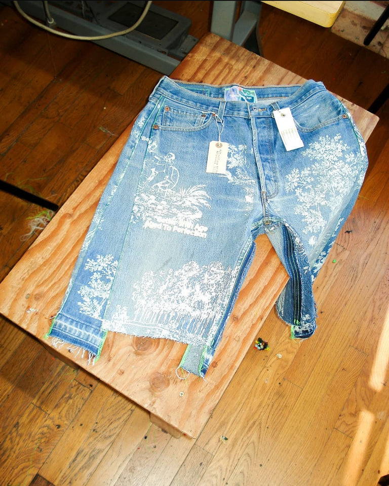 Short en jeans délavé 'Deeluxe' - Noir - - nu Short en jeans délavé 'Deeluxe' - Noir - - nu