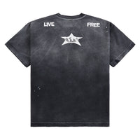 Distressed Star Tee | Vintage Black