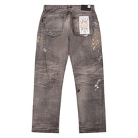 Edo Straight Kuro Peinto Denim | Grey
