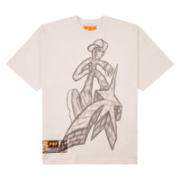 White Writer Tee