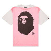 Mad Face Handprinting Tee | White/Pink