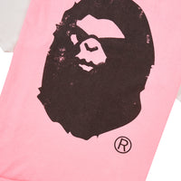 Mad Face Handprinting Tee | White/Pink